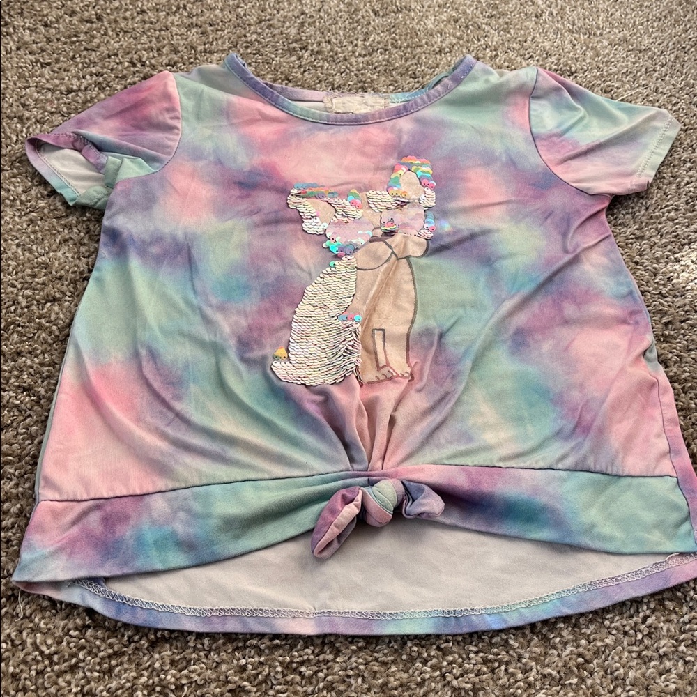 Colorful Tie-Dye Kids Short Sleeve Tee